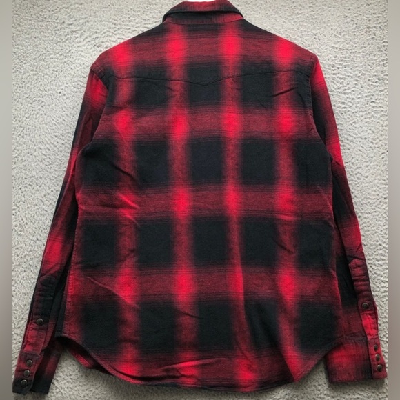 Polo Ralph Lauren Pearl Snap Button Up Shirt Men's M Long Sleeve 1980 Vintage. - Picture 4 of 13